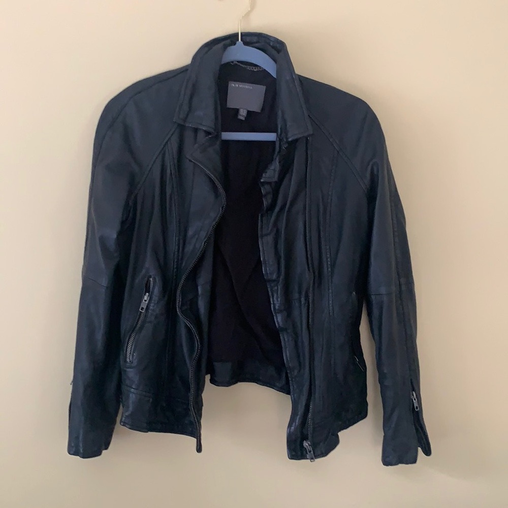 Muubaa Black Moto Jacket